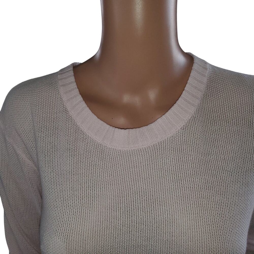 NEW Lululemon Sz 10 Sincerely Yours Sweater Cashlu Cashmere Open Back Pink Glow - Picture 3 of 12